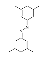 bis-(3,5-dimethyl-cyclohex-2-enylidene)-hydrazine Structure