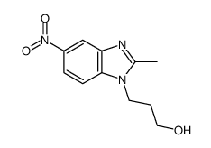 3-(2-methyl-5-nitrobenzimidazol-1-yl)propan-1-ol Structure