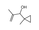 1-(1-hydroxy-2-methylprop-2-enyl)-1-methylcyclopropane结构式