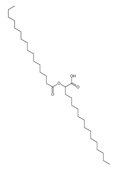 2-hexadecanoyloxyhexadecanoic acid结构式