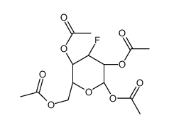 1,2,4,6-TETRA-O-ACETYL-3-DEOXY-3-FLUORO-BETA-D-GLUCOPYRANOSE结构式