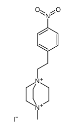 mono(1-methyl-4-(4-nitrophenethyl)-1,4-diazabicyclo[2.2.2]octane-1,4-diium) monoiodide结构式