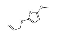 2-methylsulfanyl-5-prop-2-enylsulfanylthiophene Structure