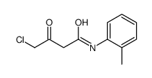 4-chloro-3-oxo-N-(o-tolyl)butyramide structure