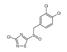 3-CHLORO-5-(3,4-DICHLOROBENZYLSULFINYL)-1,2,4-THIADIAZOLE结构式