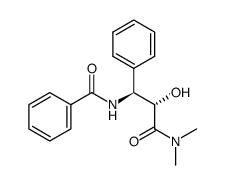 (2S,3S)-3-benzoylamino-2-hydroxy-N,N-dimethyl-3-phenylpropanamide结构式