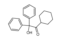 1-cyclohexyl-2-hydroxy-2,2-diphenyl-ethanone结构式