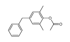 acetic acid-(4-benzyl-2,6-dimethyl-phenyl ester) Structure