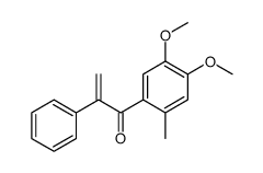 1-(4,5-dimethoxy-2-methylphenyl)-2-phenylprop-2-en-1-one Structure