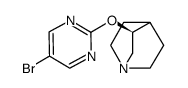 (3S)-3-[(5-bromopyrimidin-2--yl)oxy]quinuclidine结构式