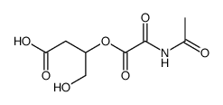 3-acetylaminooxalyloxy-4-hydroxy-butyric acid Structure