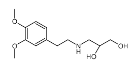 (2S)-3-[2-(3,4-dimethoxyphenyl)ethylamino]propane-1,2-diol结构式