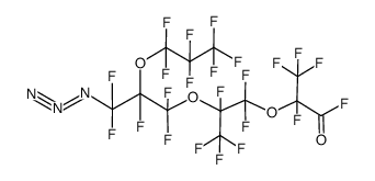 perfluoro-9-azido-2,5-dimethyl-8-n-propoxy-3,6-dioxanonanoyl fluoride结构式