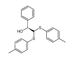 (-)-1-phenyl-2,2-bis(p-tolylthio)ethanol结构式