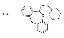 1-[2-(6,11-dihydrobenzo[c][1]benzoxepin-6-yl)ethyl]piperidine,hydrochloride Structure