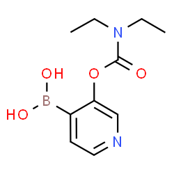 3-((Diethylcarbamoyl)oxy)pyridine-4-boronic acid结构式