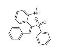 N-methyl-2-(2-phenyl-1-(phenylsulfonyl)vinyl)aniline结构式