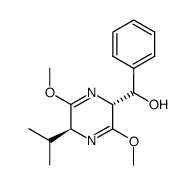 (3R,6S,3'S)/(3R,6S,3'R)-3,6-Dihydro-3-(1-hydroxy-1-phenylmethyl)-6-isopropyl-2,5-dimethoxypyrazin Structure