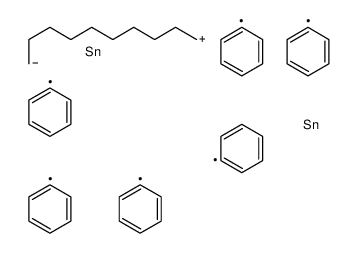 triphenyl(10-triphenylstannyldecyl)stannane Structure