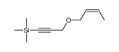 3-but-2-enoxyprop-1-ynyl(trimethyl)silane结构式