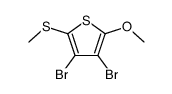 3,4-dibromo-2-methoxy-5-methylsulfanylthiophene Structure