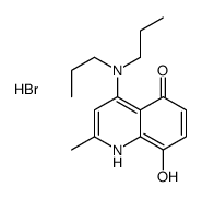 4-(dipropylamino)-8-hydroxy-2-methyl-1H-quinolin-5-one,hydrobromide结构式