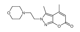 3,4-dimethyl-2-(2-morpholin-4-ylethyl)pyrano[2,3-c]pyrazol-6-one Structure