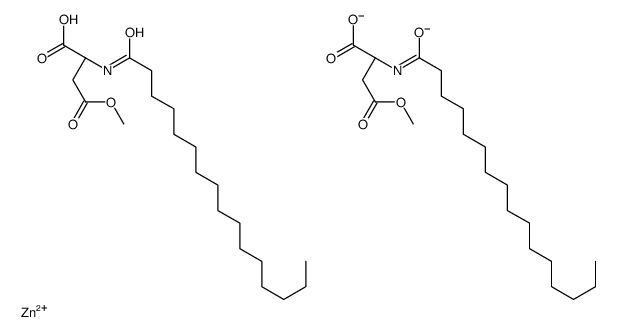 zinc,(2S)-2-(hexadecanoylamino)-4-methoxy-4-oxobutanoate Structure