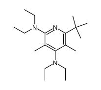 6-tert-Butyl-N2,N2,N4,N4-tetraethyl-3,5-dimethyl-pyridine-2,4-diamine结构式