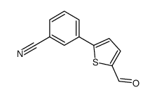 3-(5-甲酰基-2-噻吩基)苯腈结构式