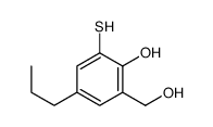 2-(hydroxymethyl)-4-propyl-6-sulfanylphenol结构式