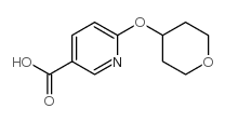 6-(tetrahydropyran-4-yloxy)nicotinic acid structure