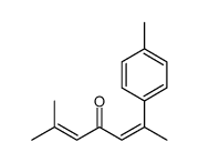 2-methyl-6-(4-methylphenyl)hepta-2,5-dien-4-one结构式