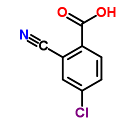 4-Chloro-2-cyanobenzoic acid结构式