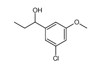 1-(5-chloro-3-methoxyphenyl)-1-propanol结构式