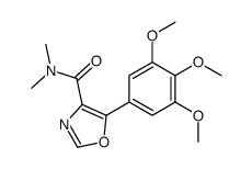 N,N-dimethyl-5-(3,4,5-trimethoxyphenyl)-1,3-oxazole-4-carboxamide结构式