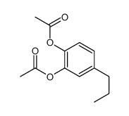 1,2-diacetoxy-4-propylbenzene Structure