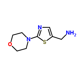 1-[2-(4-Morpholinyl)-1,3-thiazol-5-yl]methanamine结构式
