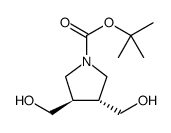 1-Pyrrolidinecarboxylic acid, 3,4-bis(hydroxymethyl)-, 1,1-dimethylethyl ester, (3R,4R)图片