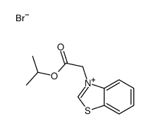 propan-2-yl 2-(1,3-benzothiazol-3-ium-3-yl)acetate,bromide Structure