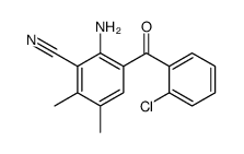 2-amino-3-(2-chlorobenzoyl)-5,6-dimethylbenzonitrile Structure