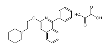 oxalic acid,1-phenyl-3-(2-piperidin-1-ylethoxy)isoquinoline结构式
