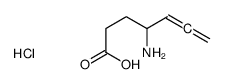 4-aminohepta-5,6-dienoic acid,hydrochloride结构式