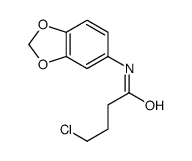 N-(1,3-benzodioxol-5-yl)-4-chlorobutanamide结构式