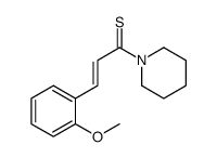 3-(2-methoxyphenyl)-1-piperidin-1-ylprop-2-ene-1-thione结构式