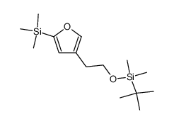 tert-butyldimethyl(2-(5-(trimethylsilyl)furan-3-yl)ethoxy)silane结构式