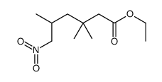 ethyl 3,3,5-trimethyl-6-nitrohexanoate结构式