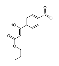 propyl 3-hydroxy-3-(4-nitrophenyl)prop-2-enoate结构式