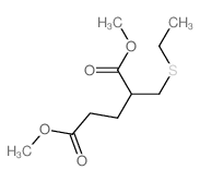 Pentanedioic acid,2-[(ethylthio)methyl]-, 1,5-dimethyl ester structure