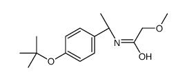 2-methoxy-N-[(1R)-1-[4-[(2-methylpropan-2-yl)oxy]phenyl]ethyl]acetamide Structure